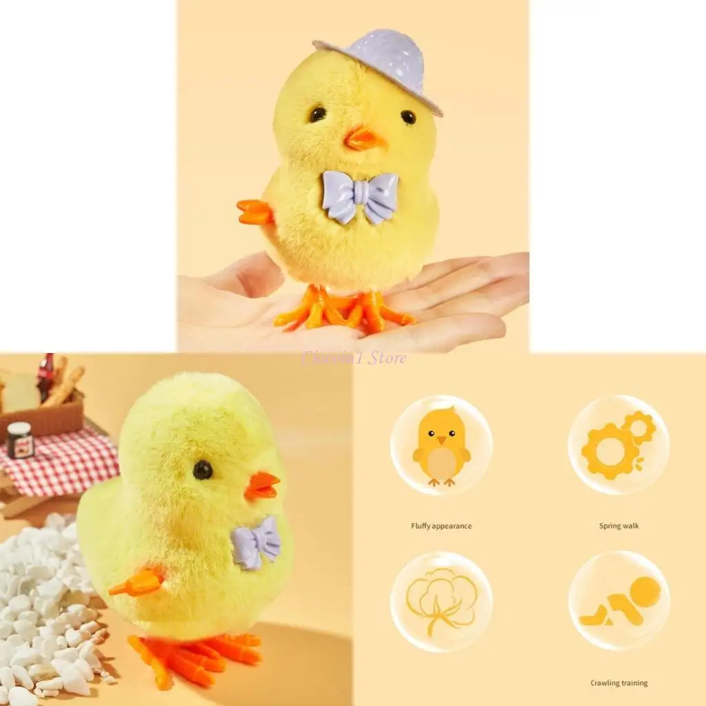 

Y1UB Windingup Chicken Toy Windingup Chick Toy For Children Surprise Easter Filler