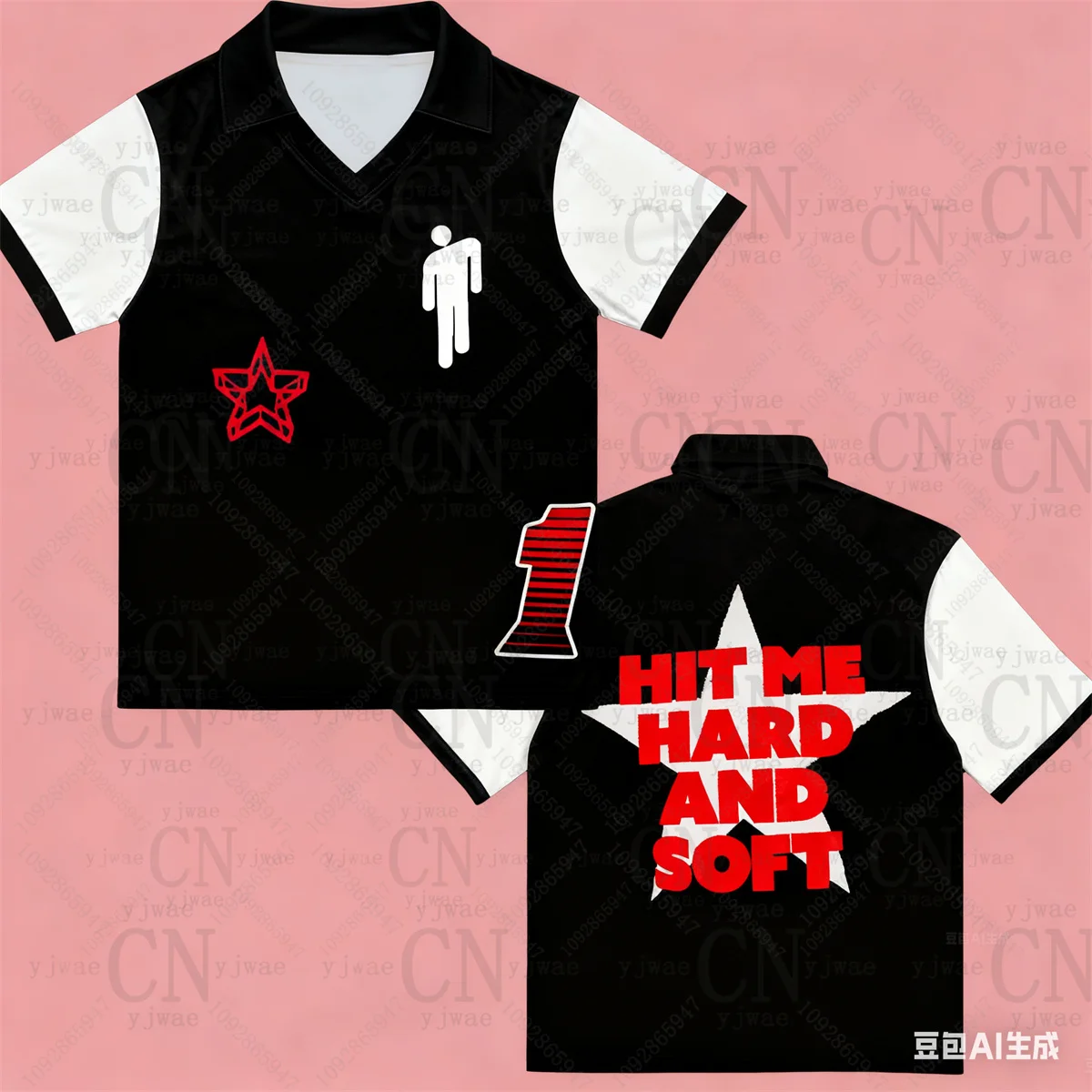 ضربني هارد آند سوفت شبكة جيرسي البوب المغني الحفل جولة الزي للجنسين الموسيقى مروحة قميص الشارع الشهير الصيف المرأة تي شيرت #4