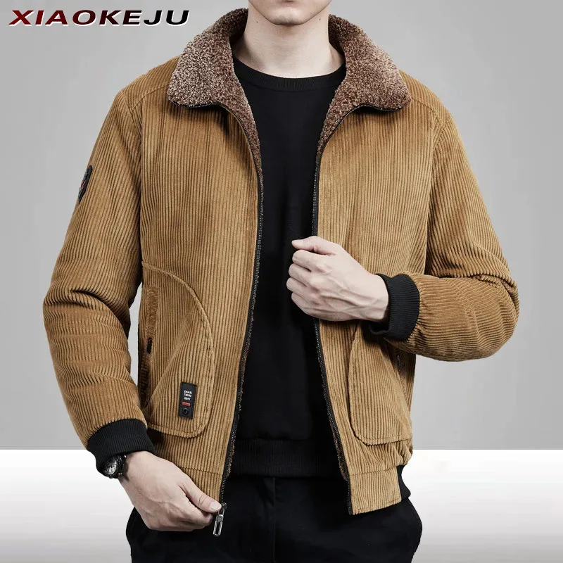 

Coat Man Design Clothes Padded Jacket Tactical Man Jacket Cardigan Withzipper Baseball Retro Outdoor Camping