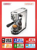 HiBREW 20Bar Semi Automatic Espresso Coffee Machine Temperature Adjustable Cold/Hot Super Slim Coffee Maker Cappuccino H10B
