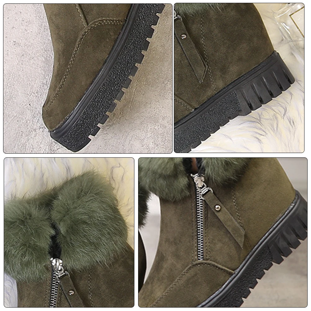 

Осенние и зимние короткие волосатые ботильоны. Женский внутренний материал обуви: обувь для.