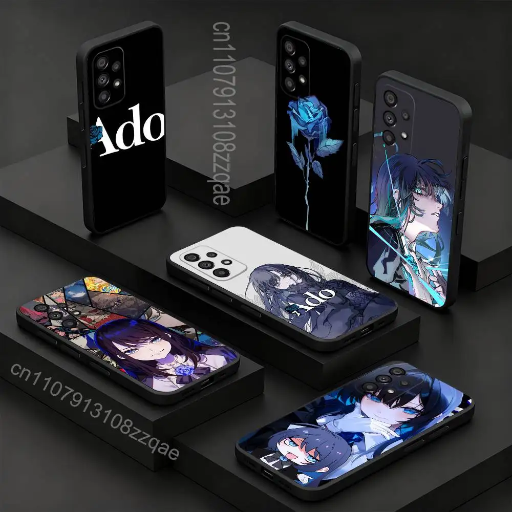 

Singer A-Ado Japanese For Samsung S 26,25,24,23,22,30,21,10,9,Ultra,Plus,Lite,FE,4,5G Phone Case Black Soft Case