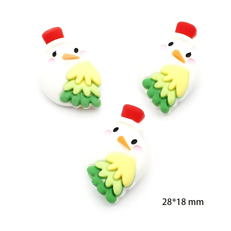 10PCS DIY Shank Resin Buttons For Baby Kids Clothes Christmas Tree Bear Santa Sock Decorative Cartoon DIY Sewing Accessories