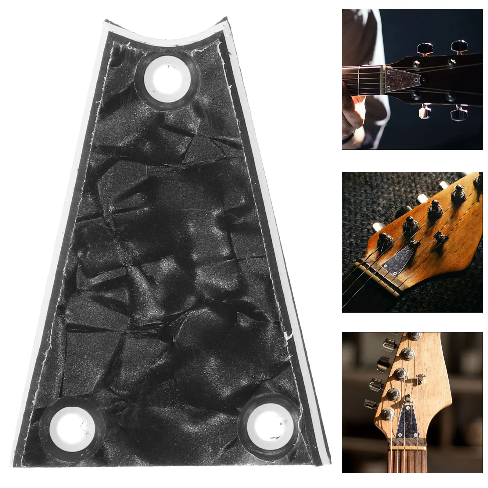 

Electric Guitar Neck Plate 3 Hole Truss Rod Cover Bass Accessories Detachable Ply