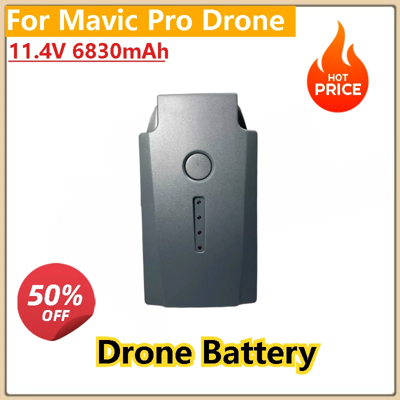 

100% New High Capacity High Quality Replacement Drone Battery 11.4V 6830mAh for Mavic Pro Drone Long Battery Life