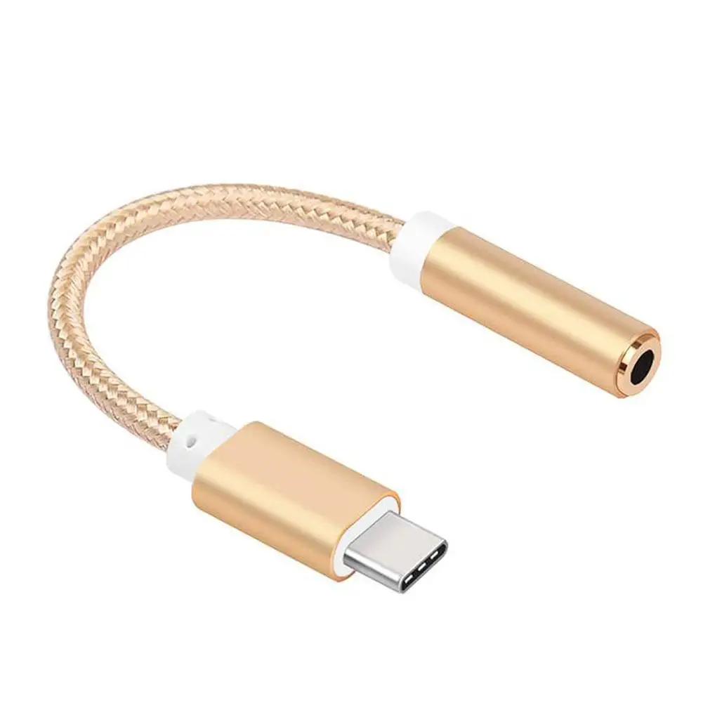 For Samsung Type-C Audio Adapter Cable To 3.5mm Jack Audio Cable Headphone Aux Adapter For Galaxy S23 Ultra Note 10+ 20 P8O6