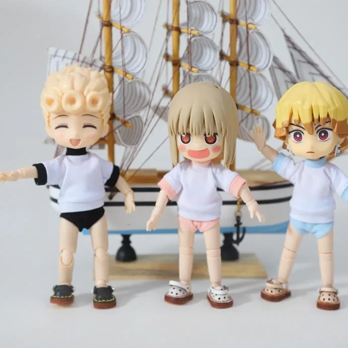 ob11 Molly uniform 1/12 bjd babykleertjes gsc klei figuur academie feng shui kostuum poppenkleertjes set