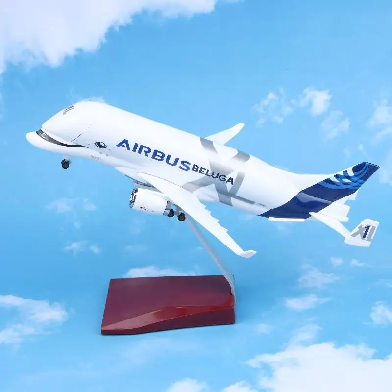 

Beluga Airways A330 Jet Openable Cargo Bay Diecast Resin Aircraft Model, 1:180 Scale, 30cm with Base Display