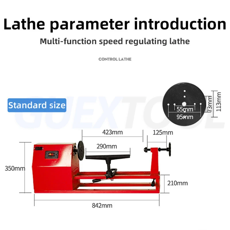 Bench Type Woodworking Lathe Buddha Bead Lathe Suitable For Woodworking Sanding Drilling And Polishing Of Wood Turning Lathes