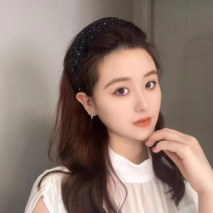 النسخة الكورية من مشبك شعر على شكل جمجمة عالية على الإنترنت من Shattered Sky Star مع إكسسوارات شعر ذات حافة واسعة متعددة الاستخدامات #5