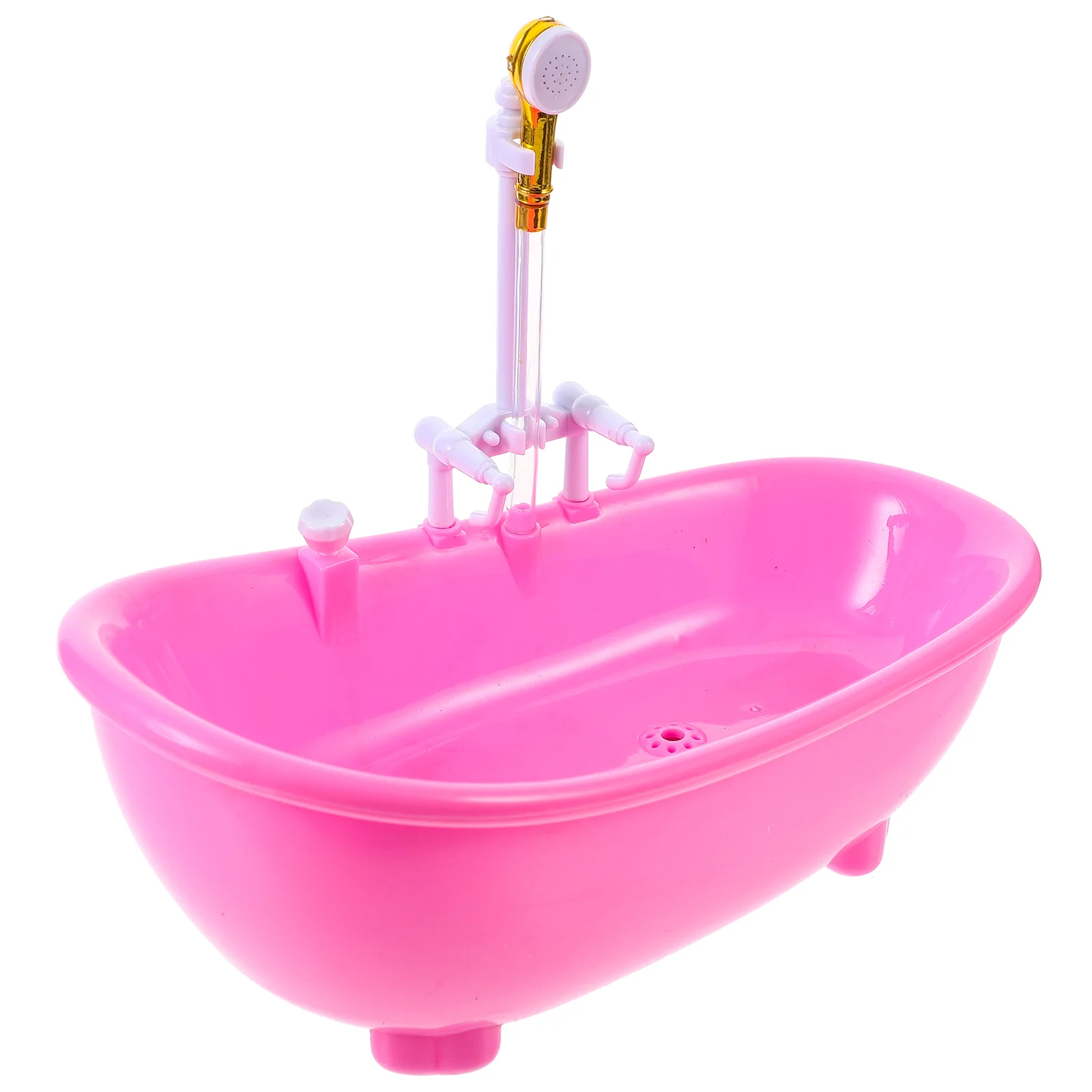 

Mini Baby Dolls Shower Pool Accessories Pink Bathing Tub Furniture