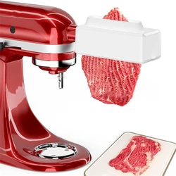 Meat Tenderizer for Kitchenaid Stand Mixer Stainless Steel Gears Meat Tenderizer Kitchen Poultry Tenderizers White