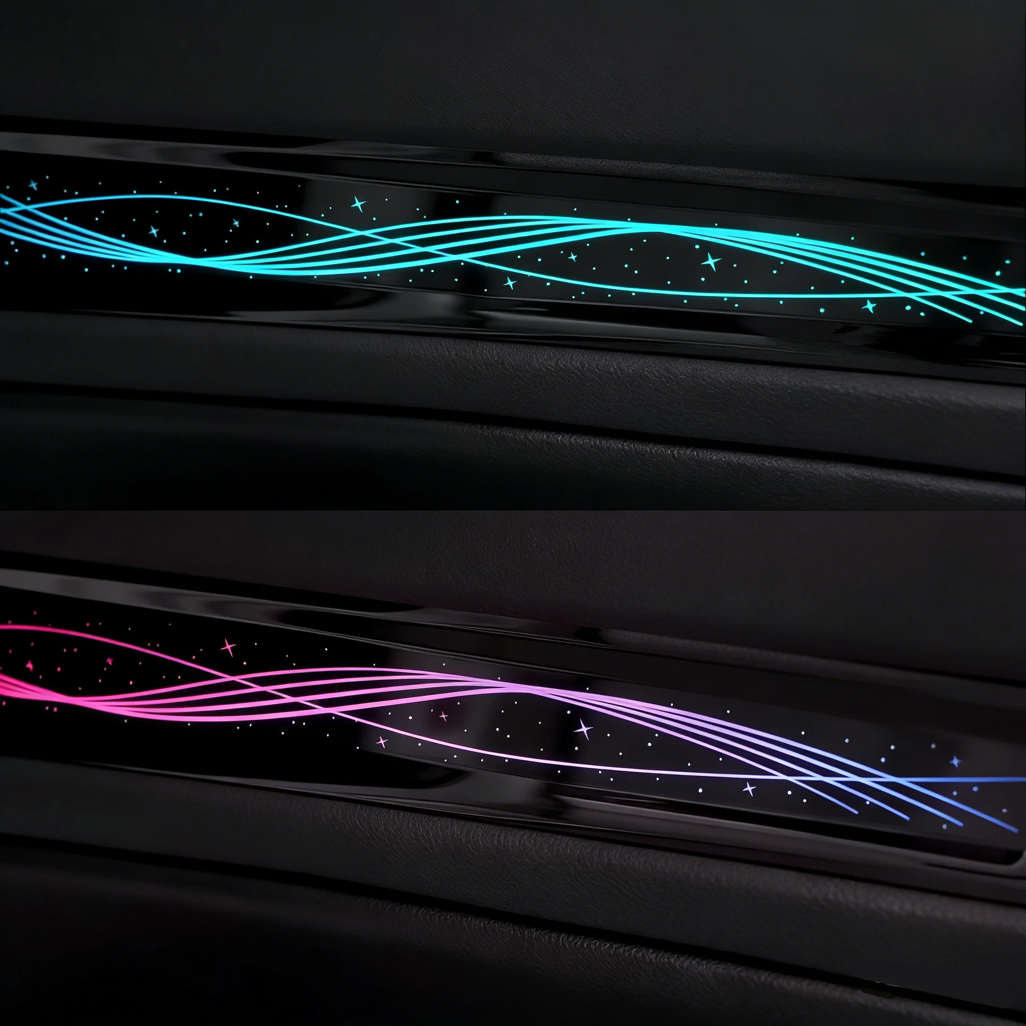 SJC Starry Sky Style 64 Color Car Ambient Light for Car Interior Accessories Atmosphere Light Kit
