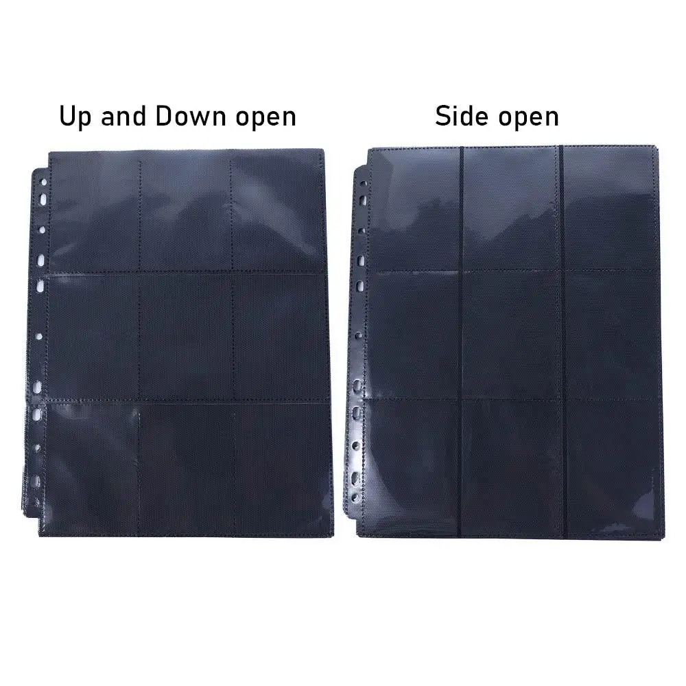 

10PCS Replacement Photocard Holder Collection Card Collection Album Black Storage Page Inner Page Loose-leaf Inners Card Album