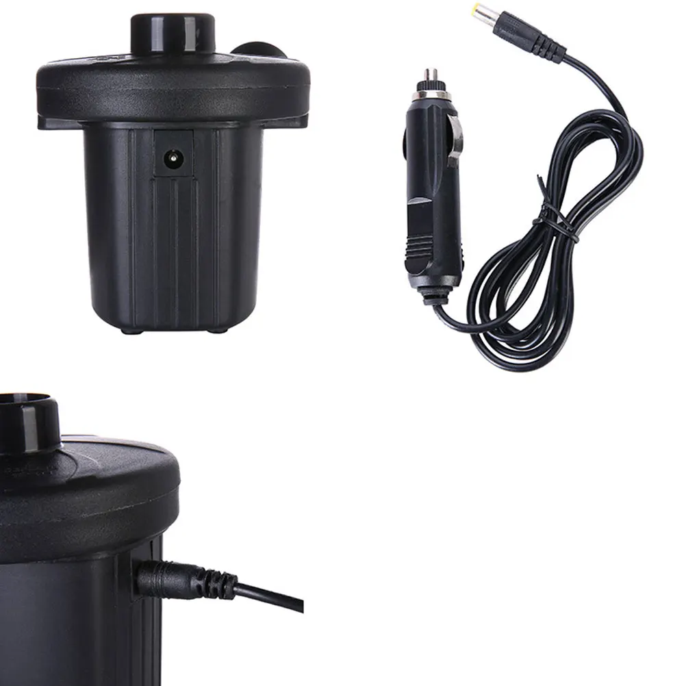 

Electric Air Pump Quick Inflate Deflate High Speed Car Home Uk Plug Portable Abs Material 3 Nozzles Fast Inflation For