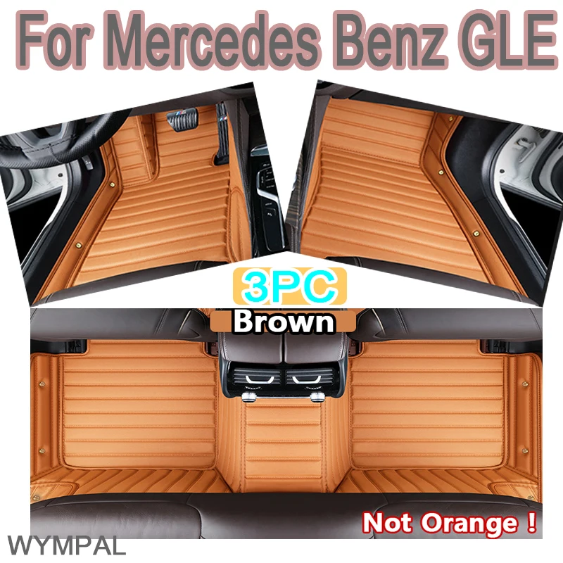 

Luxury Car Floor Mats For Mercedes Benz GLE Class W167 V167 Five Seats 2022 2021 2020 2019 Custom Auto Foot Pads Interior Mats