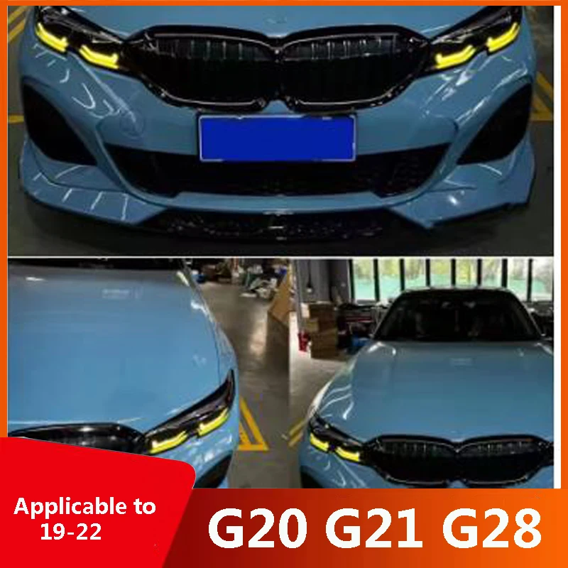 

Подходит для BMW 3 серии 2019-2022 годов G20 G21 G28 DRL Golden Eye LED дневные ходовые огни, желтый свет