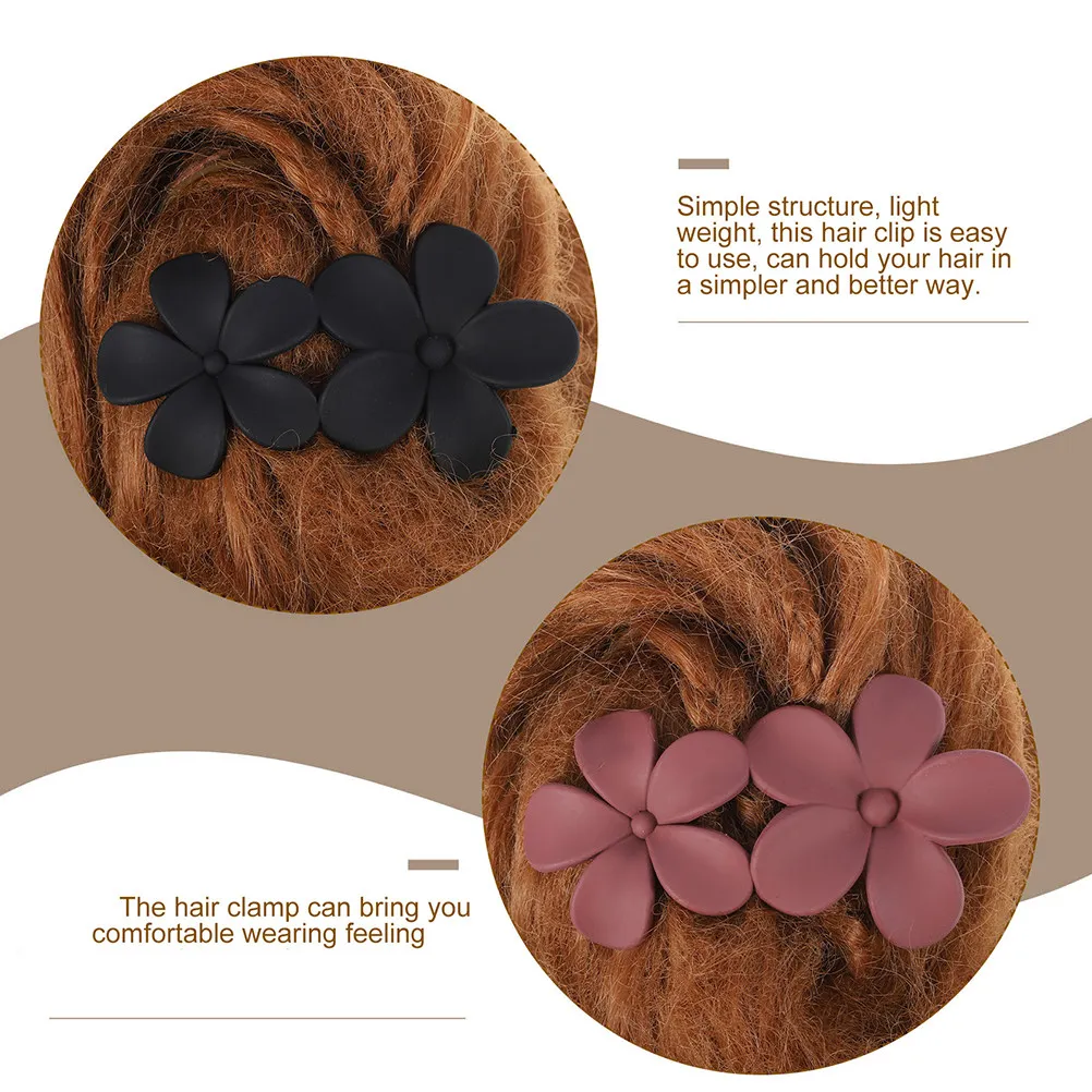 

6Pcs Decorative Flower Hair Clips Elegant Alligator Clamps for Women Bridal Wedding Party Hair Styling Barrettes for Volume