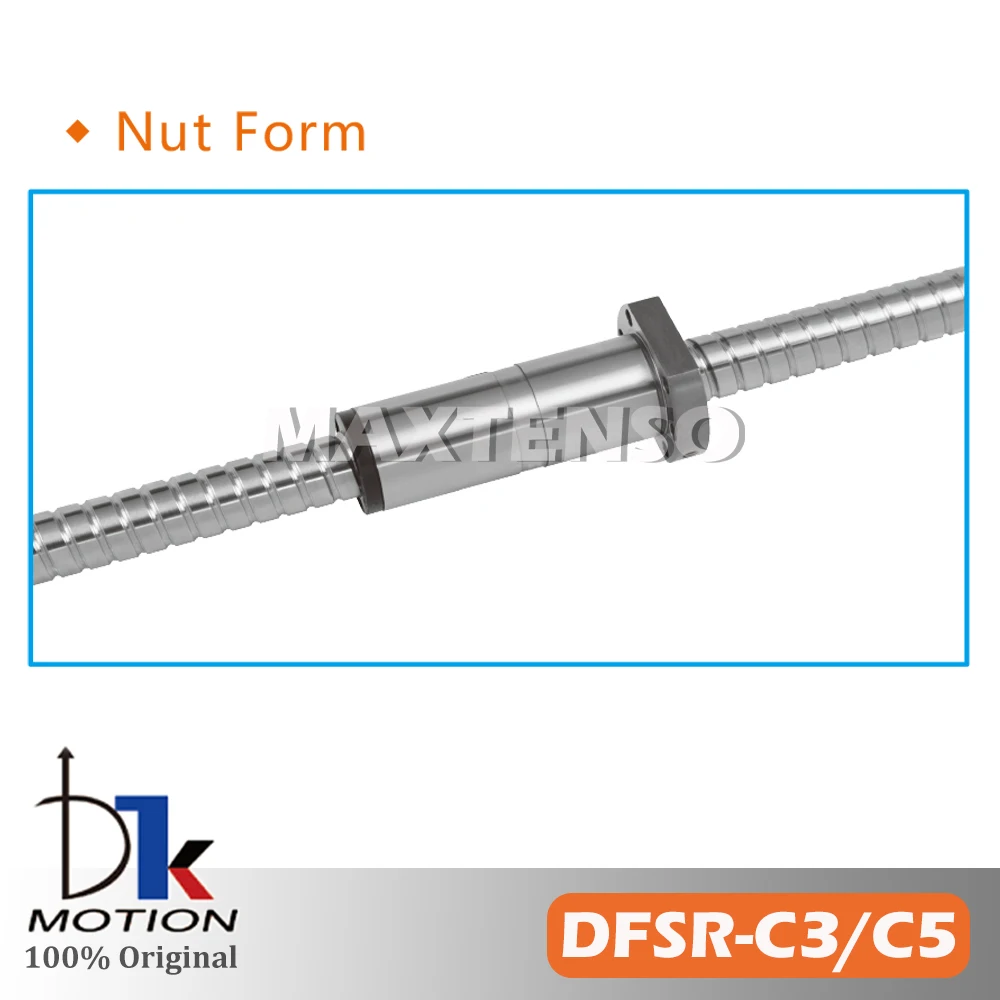 DTK DFSR1605 الأرض C3 C5 الكرة اللولبية OFU DFU مزدوجة الجوز عالية الدقة شفة عالية السرعة منخفضة الضوضاء حياة طويلة تمتد طحن المغزل