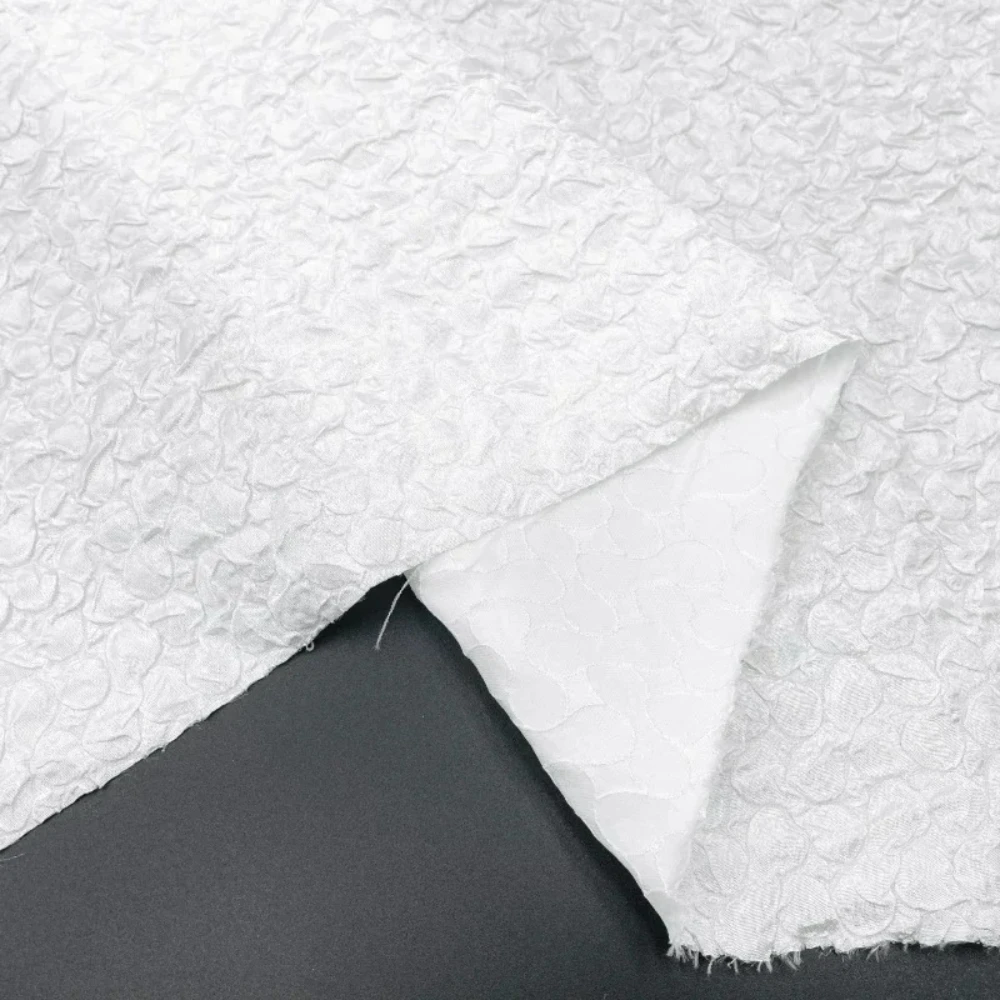 

Elastic Relief Jacquard Fabric for Skirt Clothing Fashion Designer Handmade Diy Sewing By The Meter Material Cloth