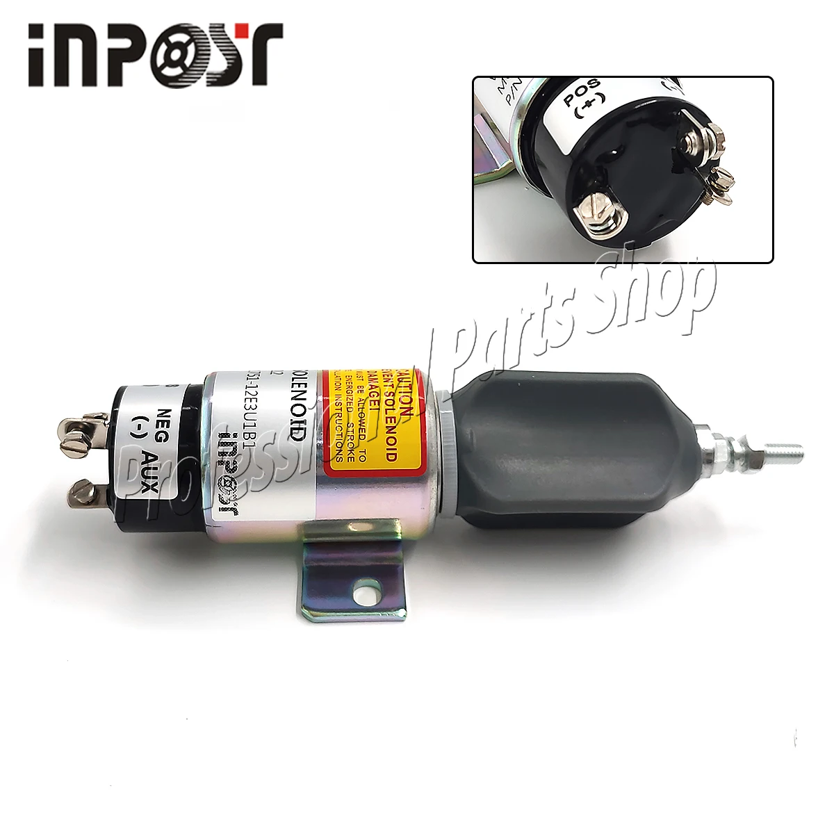 12V 1751-12E3U1B1 ShutOff Stop Solenoid Valve 12V For Mitsubishi MG500 MG530 Genset 3 Terminals