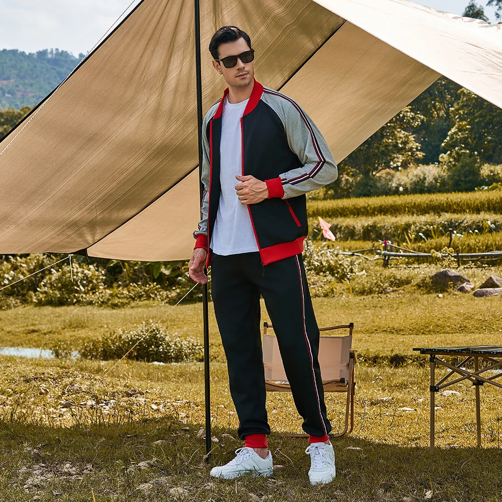 2024 męskie dresy bluzy z kapturem spodnie do biegania wysokiej jakości stroje odzież Streetwear na jesień i zimę casualowych zestaw do biegania