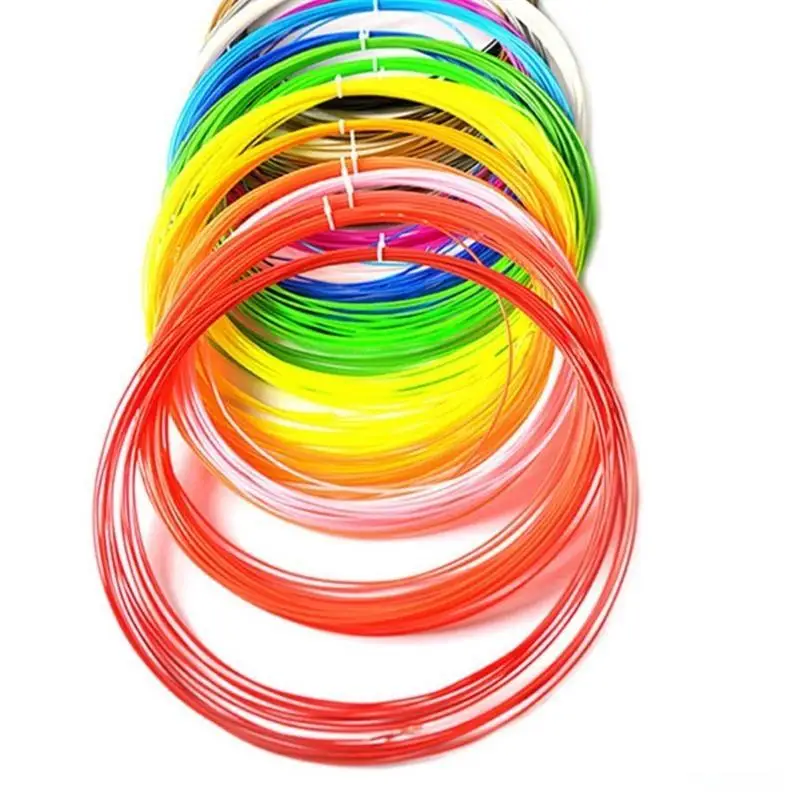 

652F 20 Colors 3D Pen Filament 1.75mm PCL Each Color 16.4 Feet 3D Pen Filament