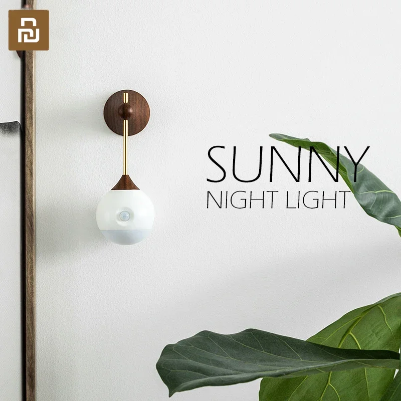 Energy Saver-Youpin Sothing Sunny Smart Sensor Night Light Infrared Induction USB Charging Removable Night Lamp For Smart Home