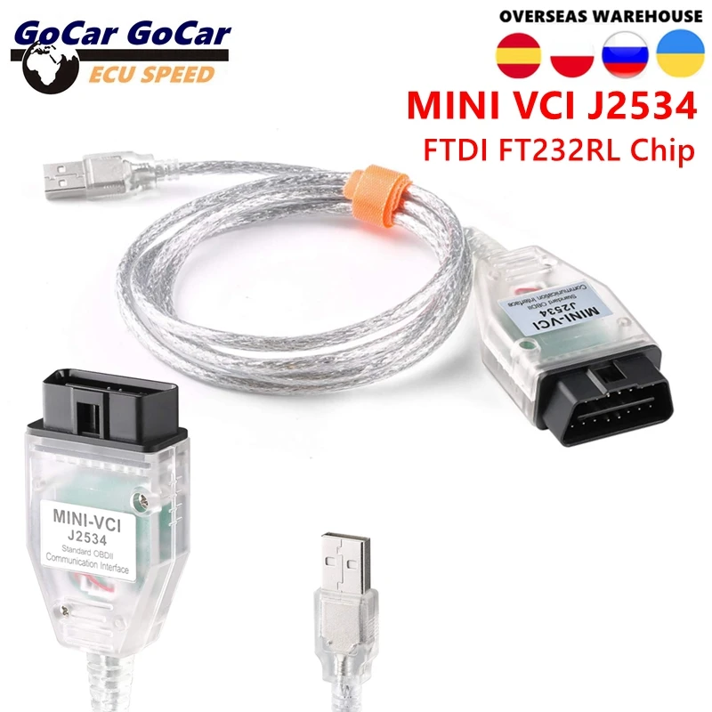 Neueste V18.00.008 Für Toyota Mini VCI TIS Techstream 18.00.008 OBD2 Auto Diagnose Kabel Mit FTDI FT232RL Volle Chip