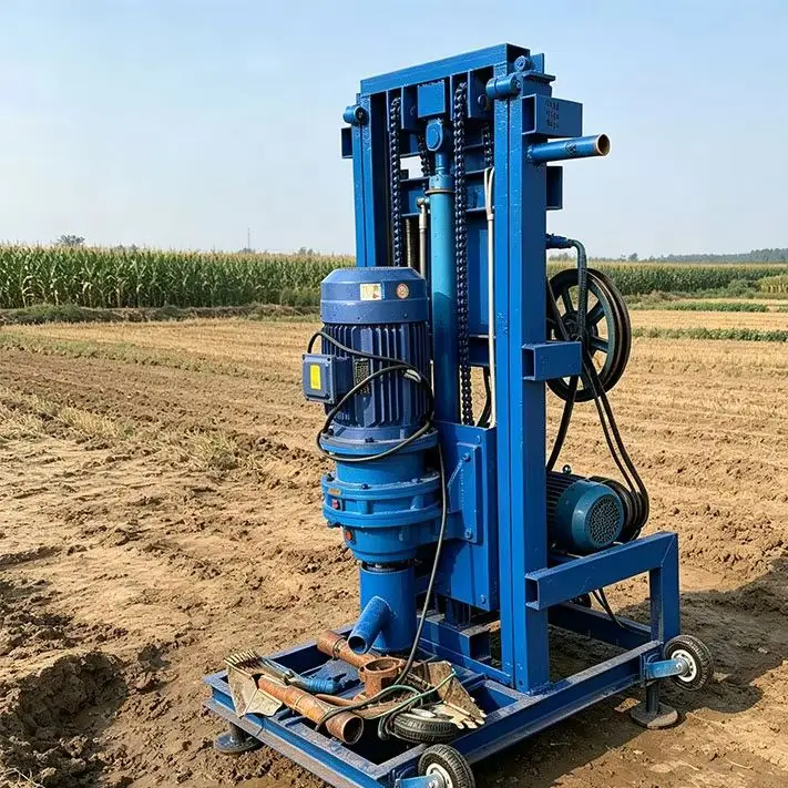 Customized Small Hand Operated Well Boring Rig Residential Water Well Drilling 100 Meter Depth Water Well Drilling Machine