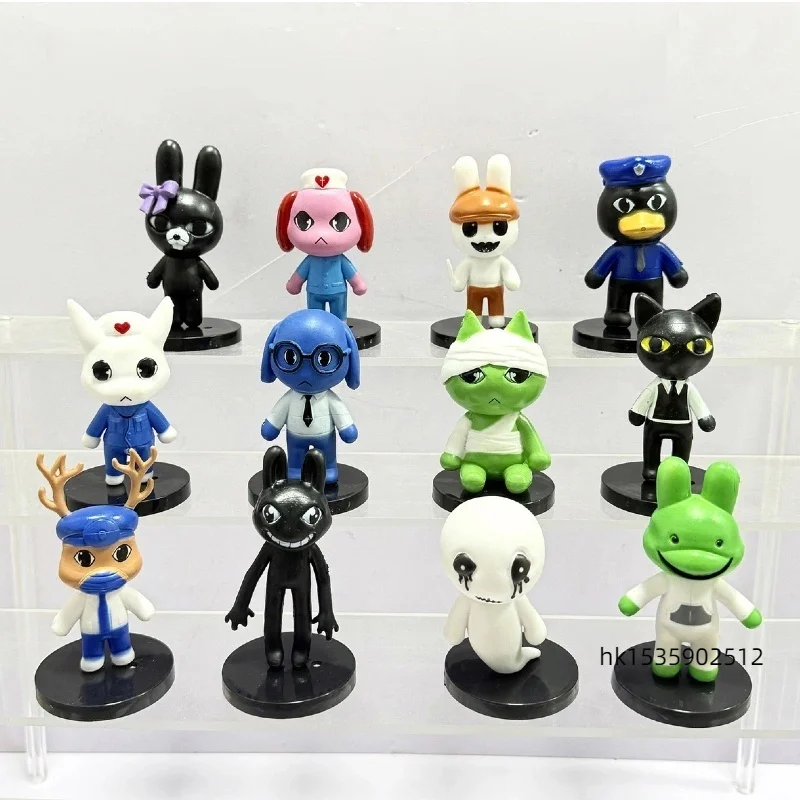 New Horror Animal Hospital PVC Figure Terrible Game Deer Doctor Cat Nurse Peripheral Toy Action Figurine Model Ornament Gifts
