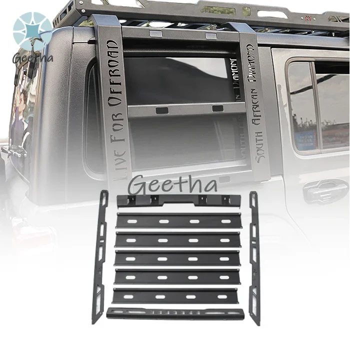 Luggage Racks Steel Roof Rack with Ladders for Jeep Wrangler JL 2018 2019 2020 2021 2022 5