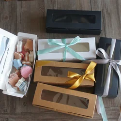20.5*7.5*5cm 10pcs Pure White Black Kraft Box Design Paper Box Candy Cookie Chocolate Soap Candle Wedding Birthday Party DIY