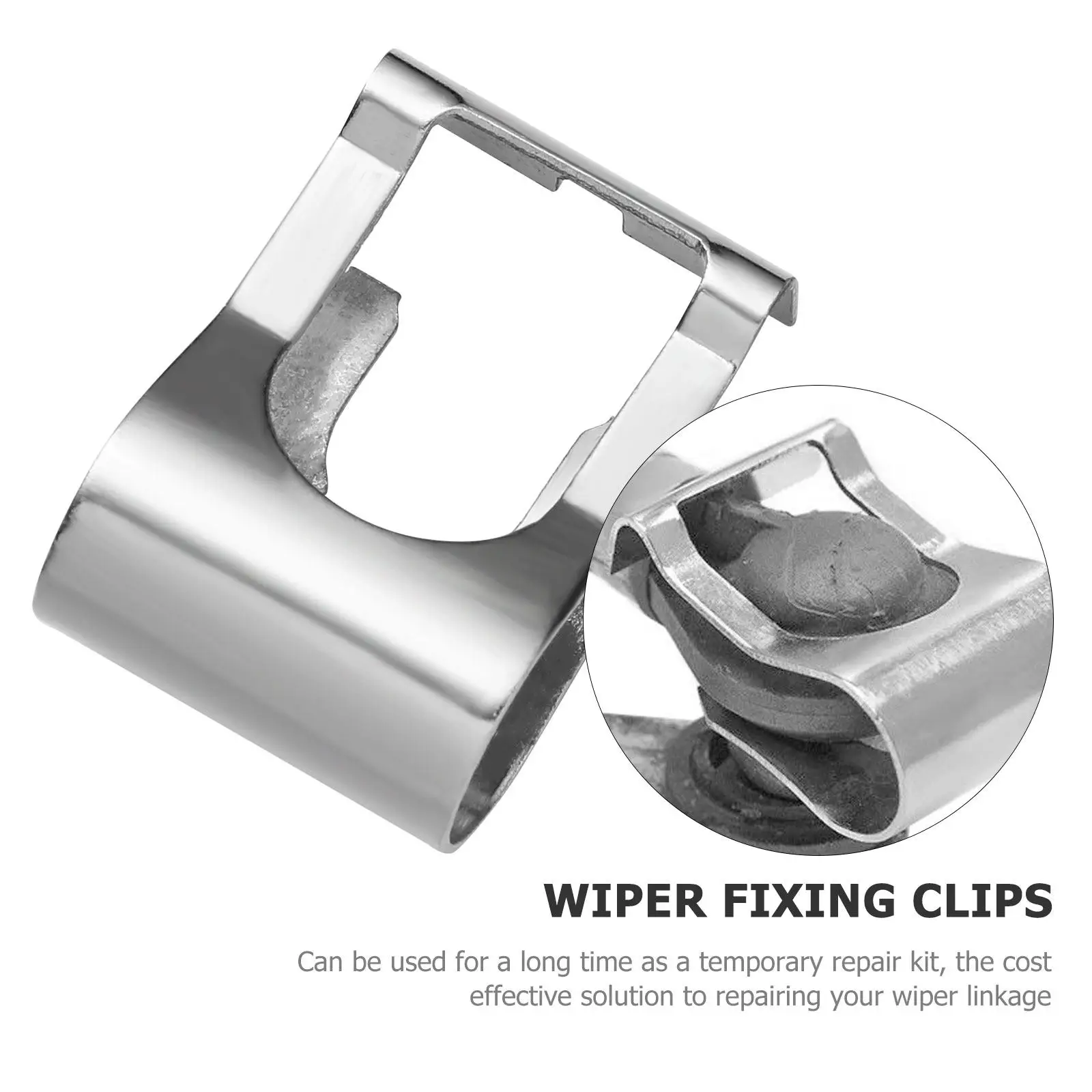 6Pcs Wiper Buckle Repair Clip for Wiper Link Keep Jumping Unstable Movement Easy Attach Windscreen Motor Linkage Fix Kit