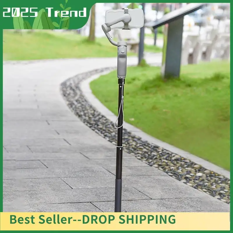 As melhores ofertas tripé dobrável mini tripé portátil monopé selfie vara para osmo ação/gopro insta360 um ação câmera peças acc