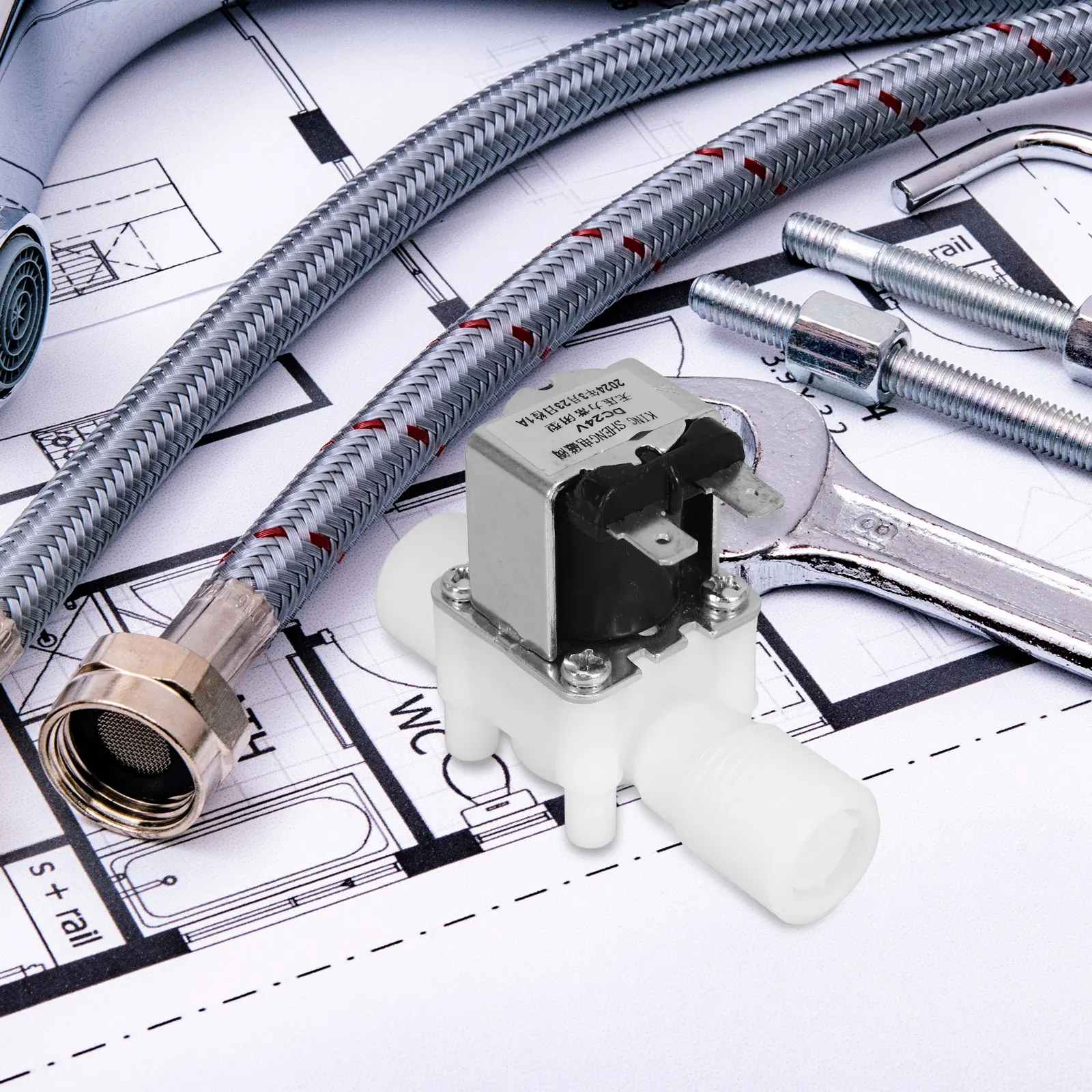 

24 В нормально закрытый электрический электромагнитный клапан, замена для контроля воды, садовая спринклерная ирригационная система, прочное изношение