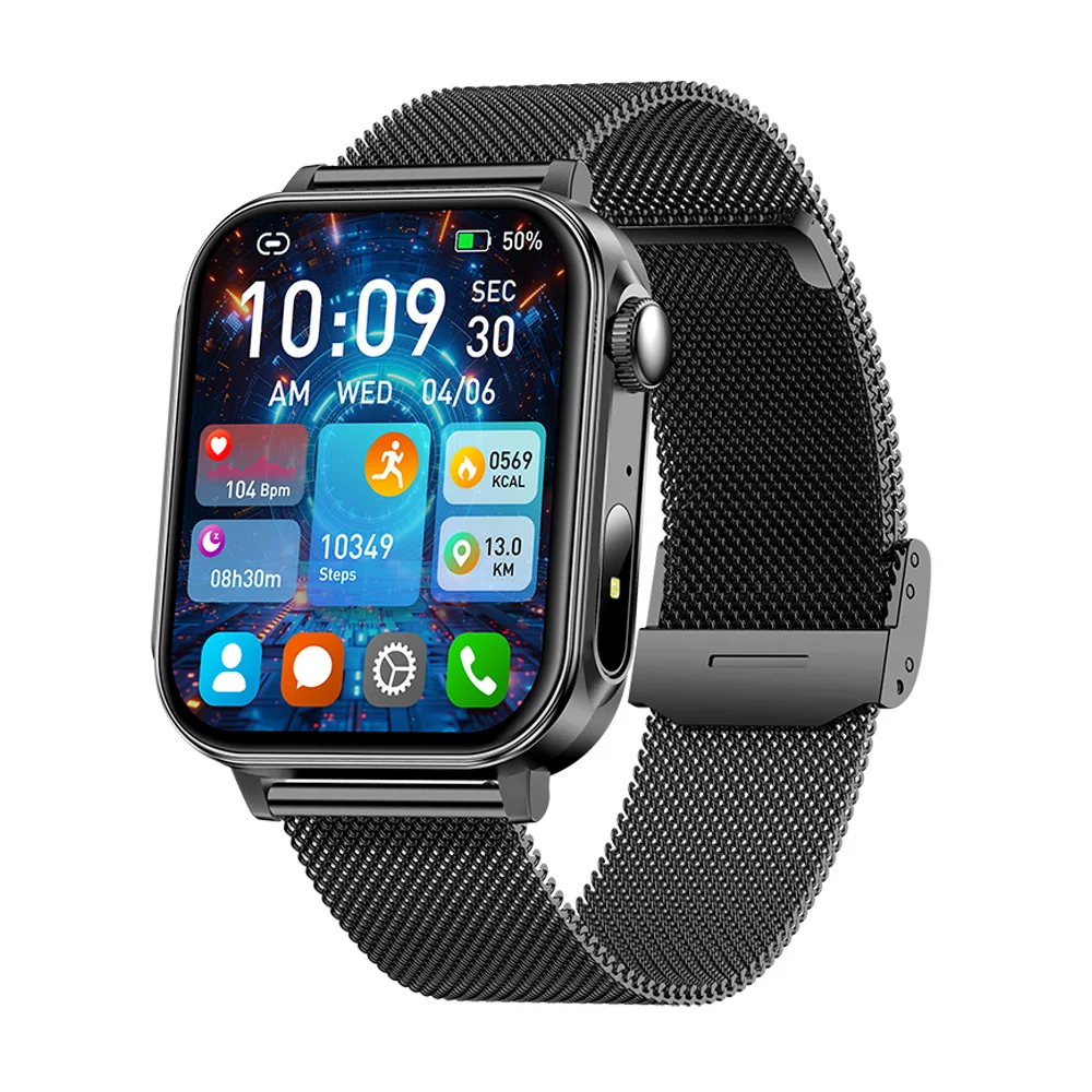 

Модные умные часы с экраном 1,83 дюйма, Bluetooth-вызов, 100 спортивных режимов, водонепроницаемые умные часы, управление здоровьем для мужчин и женщин