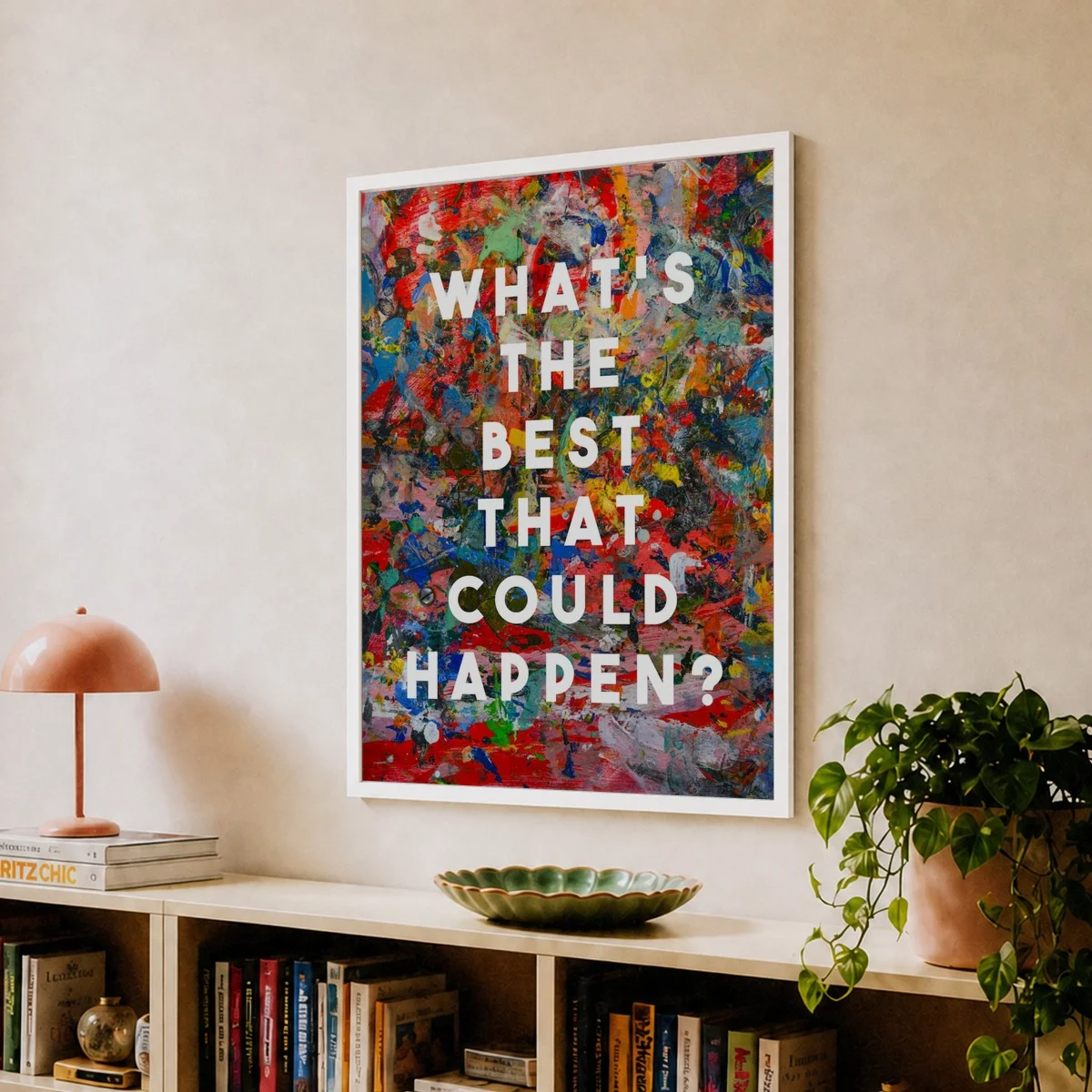 Quotes Wall Art Print, Motivational Decor Painting, Abstract Poster, Positive Affirmation Artworks for Living Room Bedroom