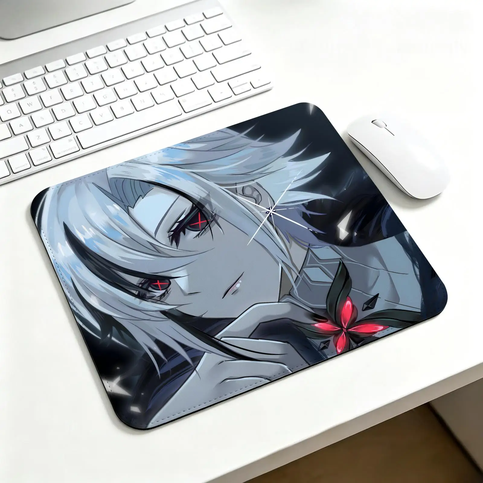 Regular gaming mouse pad Office mouse pad Laptop desk mat Stitched edge S/M/L size mouse pad  Genshin Impact Arlecchino