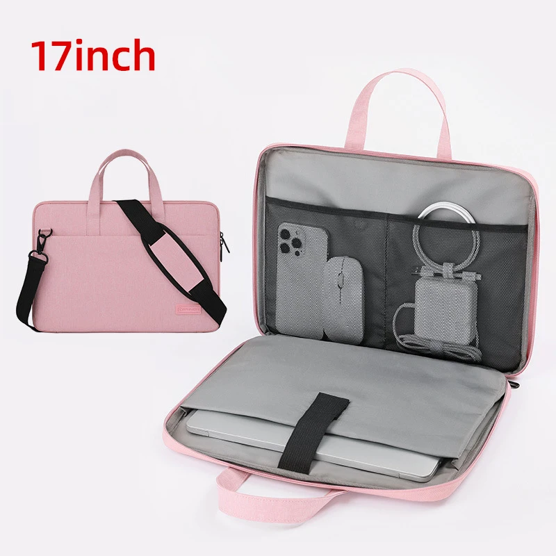 حقيبة كمبيوتر محمول مقاس 17 بوصة، حقائب كمبيوتر محمول لجهاز MacBook Air Pro Notebook Sleeve PackTravel Business Briefcase Handbag