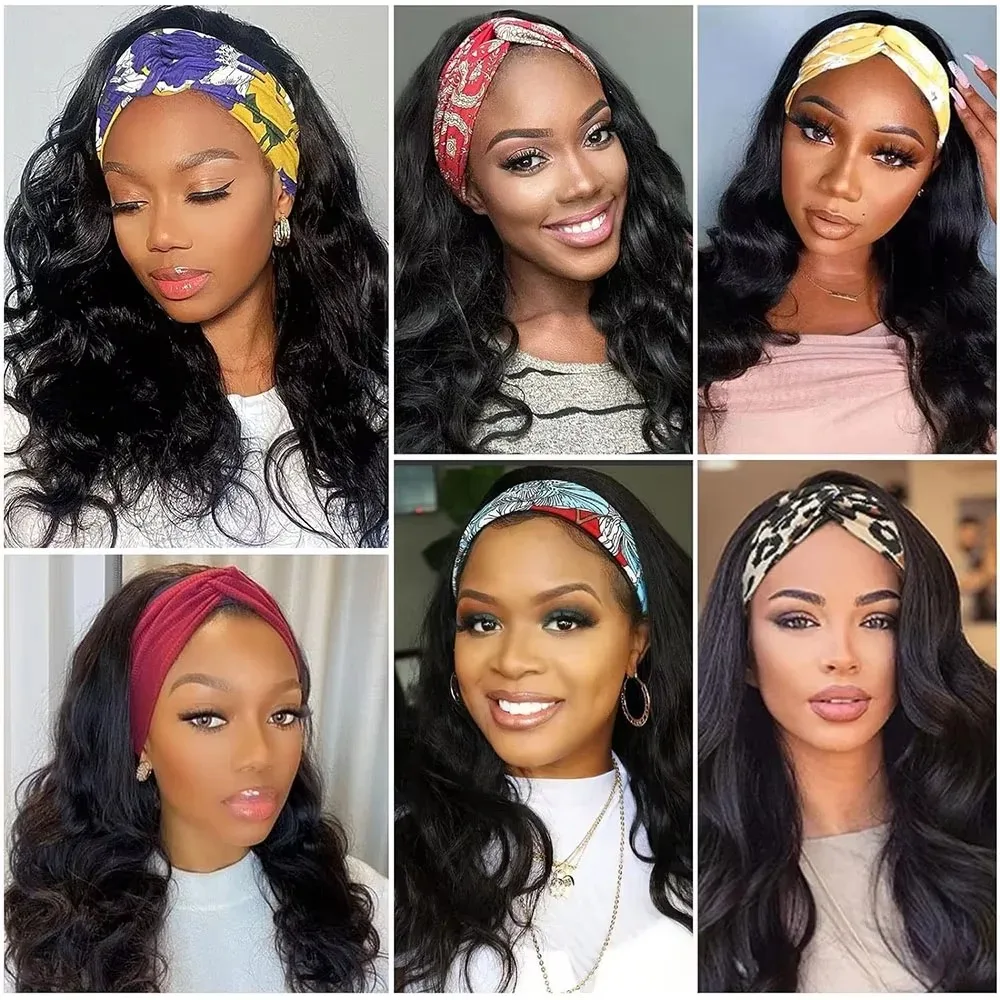30 Inch Headband Wig Human Hair Body Wave Wig 200 Density Virgin Human Hair Wigs For Black Women Brazilian Ready To Wear Wig - view 4