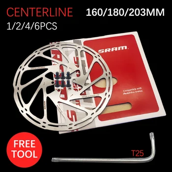 Sram AVID バイクブレーキローター中心線 160 ミリメートル 180 203 油圧ディスクブレーキローターボルト付き MTB マウンテンロード自転車スクーター