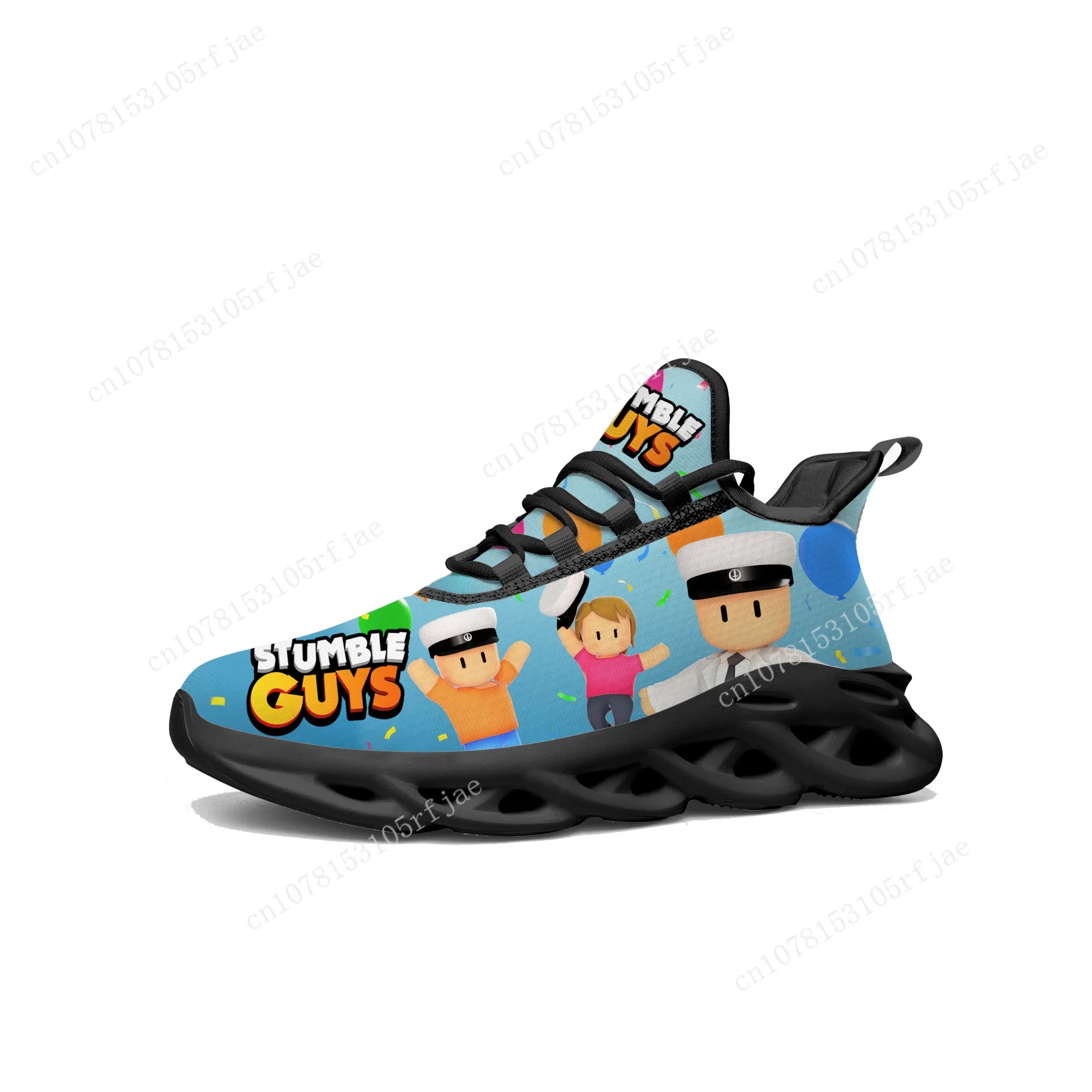 Stumble Guys Fuse Sneakers Cartoon Game Mens Womens Teenager Fashion Sports Running Shoes High Quality Tailor Made Lace Up Shoes