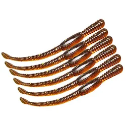 12pcs/lot 8cm 1.1g Simulation Earthworm Fishing Softbait Artificial Jig Head Bait Worms Lifelike Fishing Lure Tackle Accessories