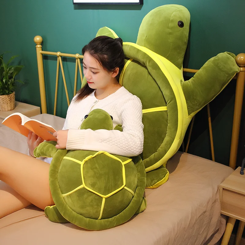 1pc 35-80cm Kawaii Schildkröte Plüsch Spielzeug Gefüllte Weiche Tier Puppen Nette Meeresschildkröte Kissen Baby kinder Geburtstag Geschenke – Detail 10
