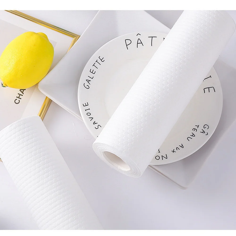 Thickened Disposable Dish Towel Kitchen Cleaning Non Woven Rag High Absorbency Oil Removal Fabric Household Scrubber