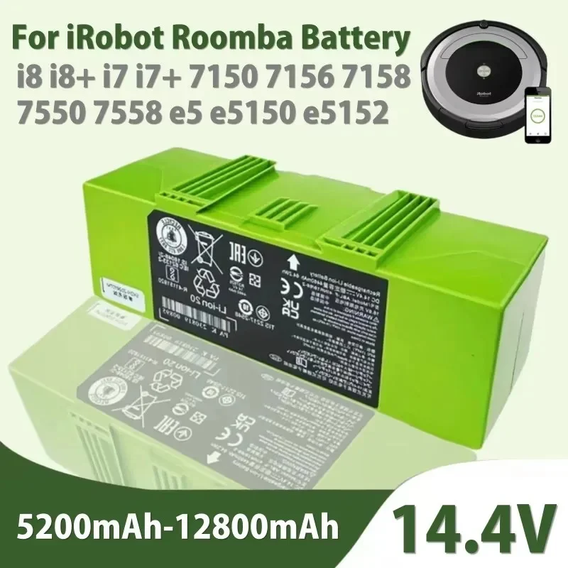 

Аккумулятор 25ABL-F для iRobot Roomba i8 i8+ i7 i7+ 7150 7156 7158 7550 7558 e5 e5150 e5152 e5154 e5158 e6 6198 e6198 J7 7550 J7550