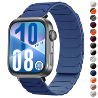 Magnetic Silicone Band for Huawei Watch Fit 4 3 2 Smart Watch Replacement Strap for Huawei Watch Fit 4/4 Pro Bracelet Correa