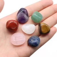 Natural Crystal Rose Quartz Amethyst Seven Chakra Reiki Irregular Tumbled Stone Colorful Stone Yoga Stone 7/8pcs Set Accessories