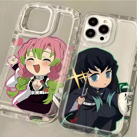 Cartoon Anime Demon Slayer Case for Samsung A03S A05S A13 A14 A21S A22 A23 A24 A31 A32 A33 A34 A35 A51 A52 A53 A71 A72 5G Airbag